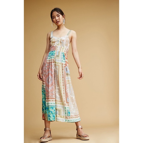 Anthropologie Tracy Reese Patchwork Jumpsuit - Picture 1 of 11